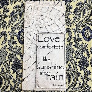 RK Productions Decorative Stone Plaque with Inspirational Quote. Vintage